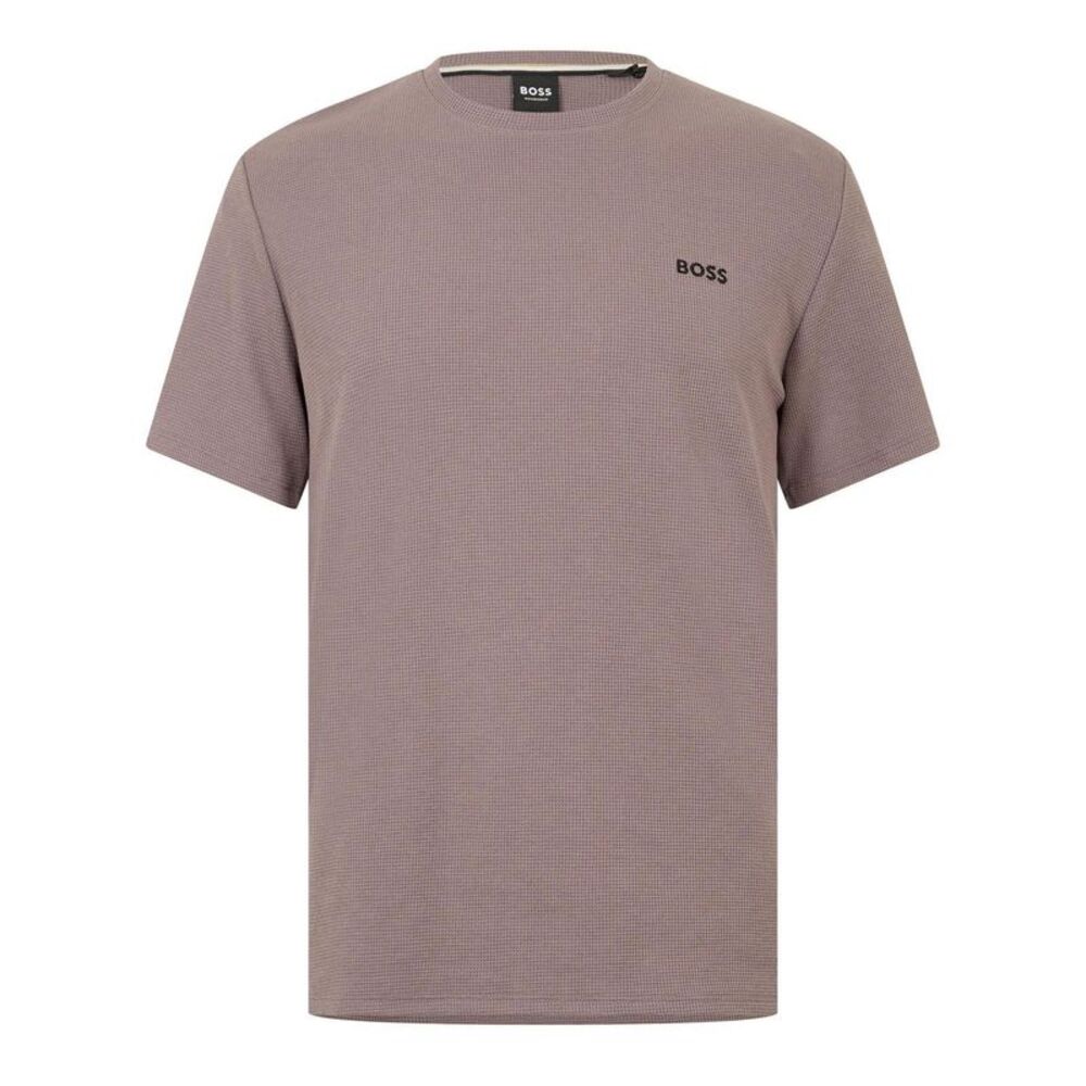 Boss Mens Waffle Knit Structured Pajama Top / Mushroom